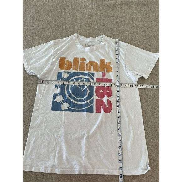 Blink 182 Blink-182 Band Self Titled Smiley Face White Shirt Mens Xl - Picture 5 of 5